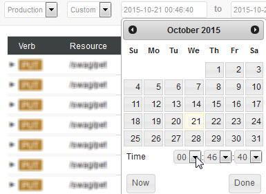 date picker with custom date range